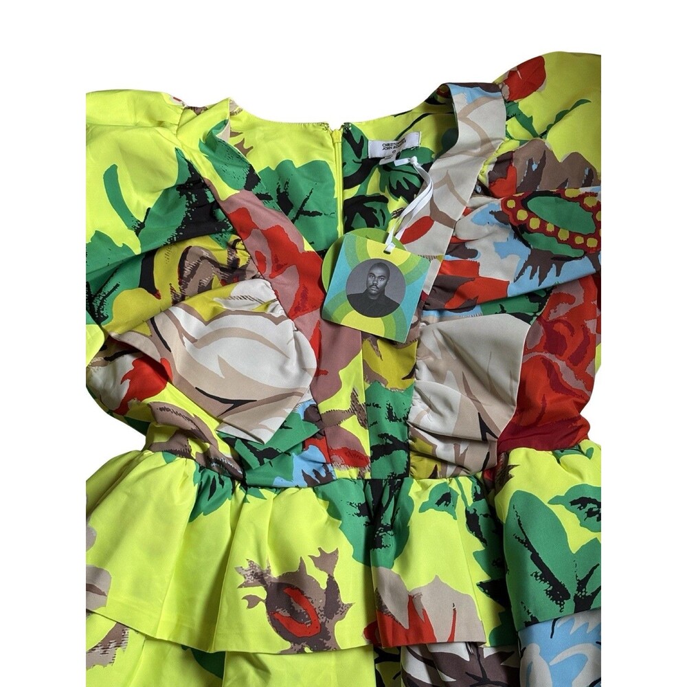 NWT Christopher John Rogers for Target Dress – Long Sleeve Yellow Women’s 12 - Picture 3 of 5